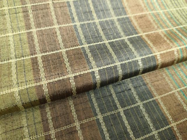 平和屋着物●両面　全通柄袋帯　紬地　間道　正絹　逸品　未使用　DABA1262ps 平和屋着物○両面 全通柄袋帯 紬地 間道 正絹 逸品 未