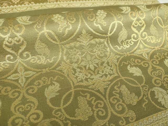 平和屋着物○西陣織 陰山織物謹製 箔屋清兵衛 六通柄袋帯