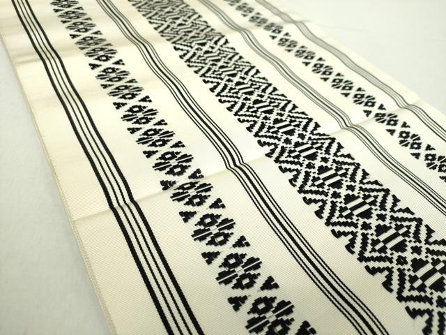 平和屋着物●本場筑前博多織　八寸名古屋帯　献上　正絹　逸品　DABA1333ps 平和屋着物○本場筑前博多織 八寸名古屋帯 献上 正絹 逸品 DABA1333ps