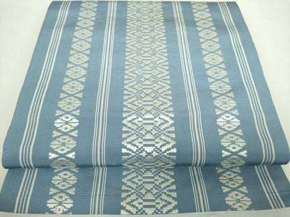 平和屋着物●本場筑前博多織　八寸名古屋帯　献上　正絹　逸品　DABA1351ps