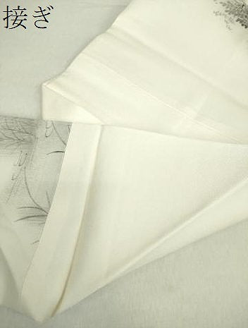 平和屋着物●九寸名古屋帯　手描き　風景花文　滝　正絹　逸品　未使用　DABA1357ps 平和屋着物○九寸名古屋帯 手描き 風景花文 滝 正絹 逸品 未