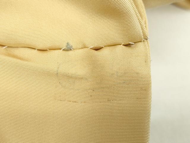 平和屋着物●塩瀬　九寸名古屋帯　手描き　葡萄蔦の葉文　金彩　正絹　逸品　DABA1358ps 平和屋着物○塩瀬 九寸名古屋帯 手描き 葡萄蔦の葉文 金彩