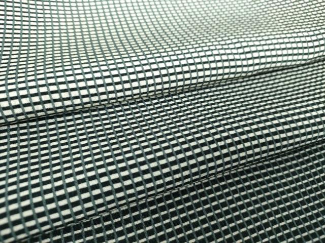 平和屋着物○色留訪問着 作家物 格子 正絹 逸品 DABA1391ps