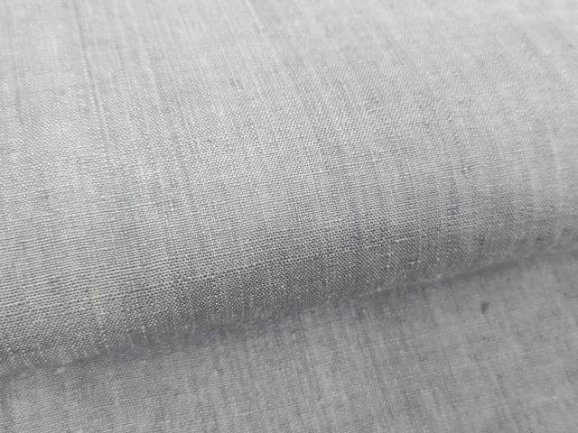 平和屋着物●本場結城紬　重要無形文化財　色無地　藤鼠色　正絹　逸品　DABA1402ps