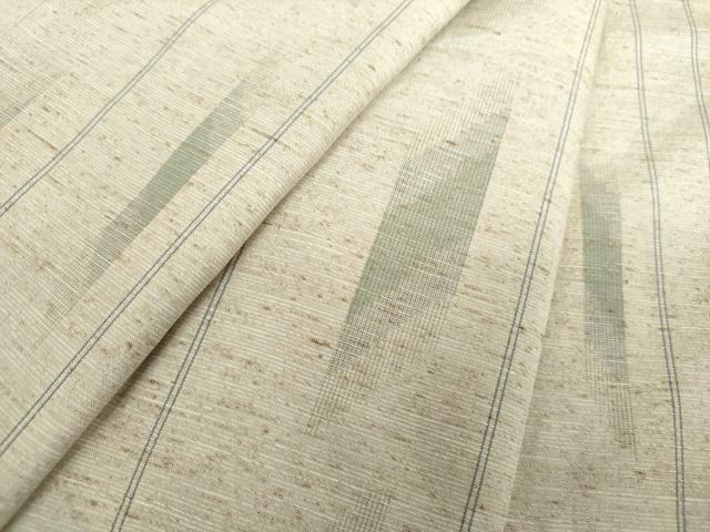 平和屋着物●ぜんまい紬 変わり間道 正絹 逸品 DABA1422ps