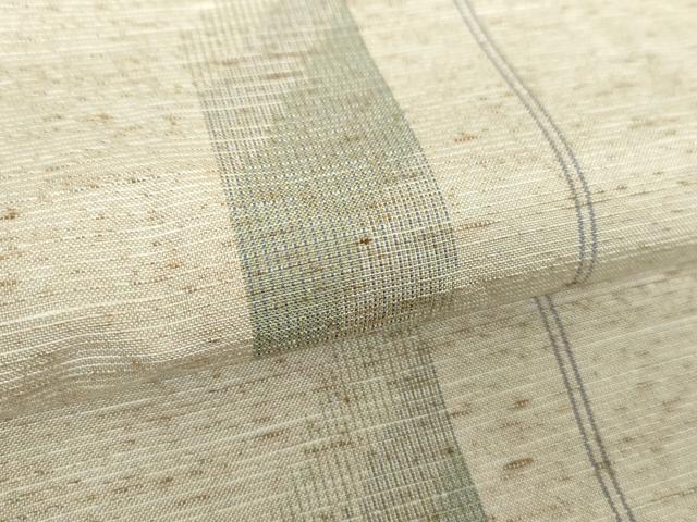 平和屋着物●ぜんまい紬 変わり間道 正絹 逸品 DABA1422ps