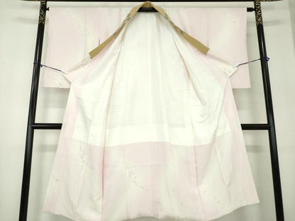 平和屋着物●上質な長襦袢　袷　手描き　草花文　暈し染め　正絹　逸品　DABA1430ps