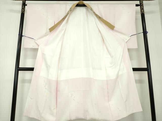 平和屋着物●上質な長襦袢　袷　手描き　草花文　暈し染め　正絹　逸品　DABA1430ps
