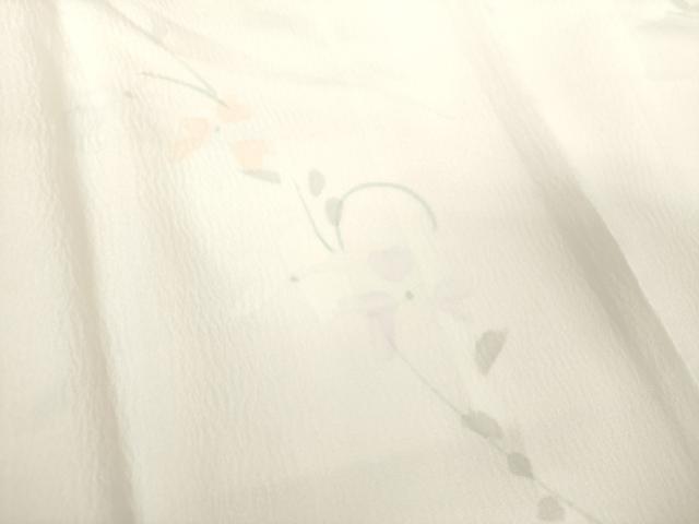 平和屋着物●上質な長襦袢　袷　手描き　草花文　暈し染め　正絹　逸品　DABA1430ps