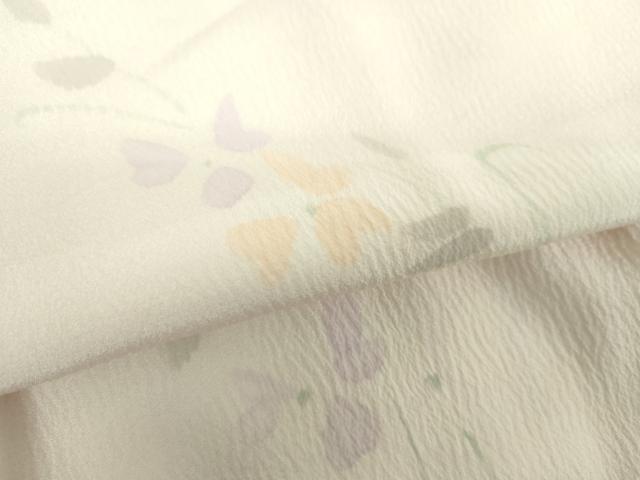 平和屋着物●上質な長襦袢　袷　手描き　草花文　暈し染め　正絹　逸品　DABA1430ps