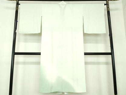平和屋着物●上質な長襦袢　袷　手描き　休み鳥　枝梅　暈し染め　正絹　逸品　DABA1436ps