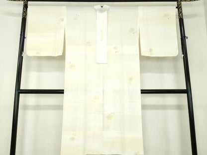 平和屋着物●上質な長襦袢　袷　絞り　舞花文　暈し染め　ほていや扱い　正絹　逸品　未使用　DABA1437ps