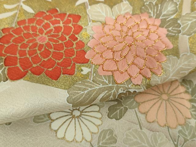 平和屋着物○豪華色留袖 駒刺繍 正倉院宝物名物裂 金彩