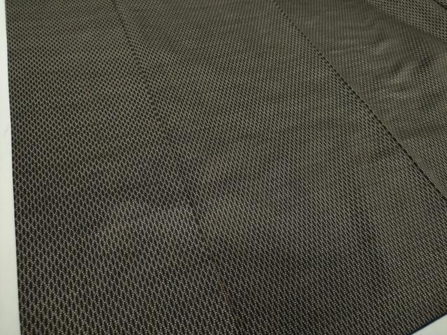 平和屋着物○男性 本場大島紬 菱文 証紙付き 正絹 逸品 DABA1471ps