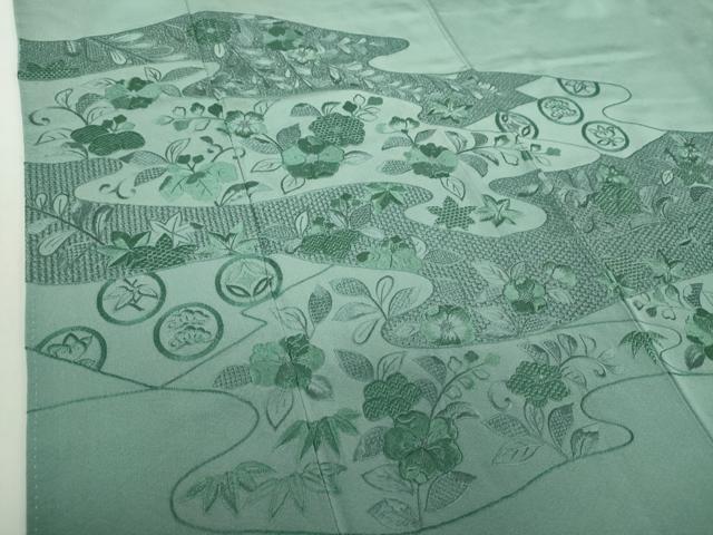 平和屋着物○中国三大刺繍 スワトウ刺繍 汕頭刺繍 総刺繍 訪問着