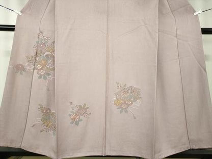 平和屋着物●中国三大刺繍　スワトウ相良刺繍　汕頭相良刺繍　総刺繍　訪問着　花文箱　金糸　正絹　逸品　DABA1481ps