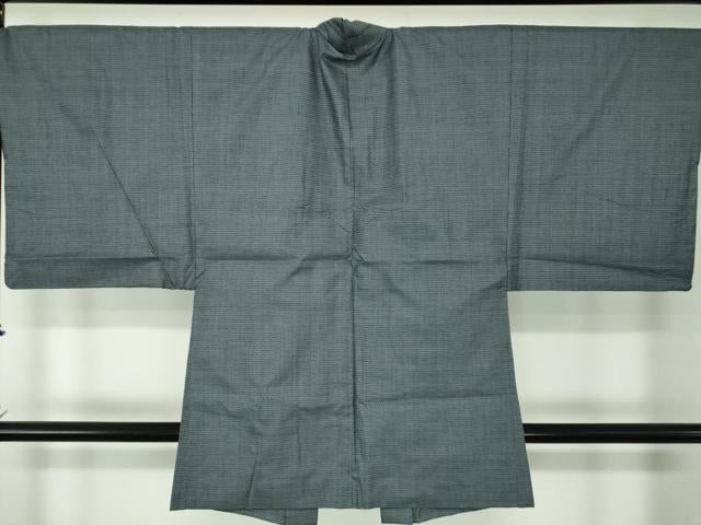 平和屋着物●男性　本場大島紬　アンサンブル　長羽織　100亀甲　総詰め　正絹　逸品　DABA1491ps