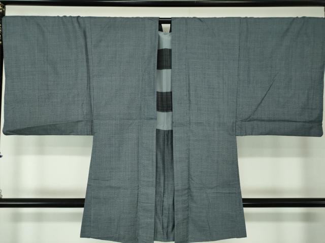 平和屋着物●男性　本場大島紬　アンサンブル　長羽織　100亀甲　総詰め　正絹　逸品　DABA1491ps