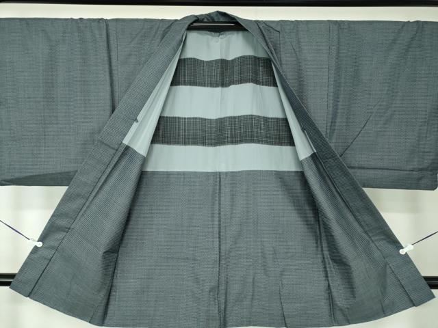 平和屋着物●男性　本場大島紬　アンサンブル　長羽織　100亀甲　総詰め　正絹　逸品　DABA1491ps