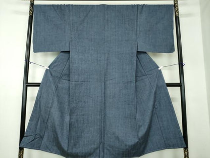 平和屋着物●男性 紬 アンサンブル 長羽織 霞文 正絹 逸品 未使用 DABA1502ps