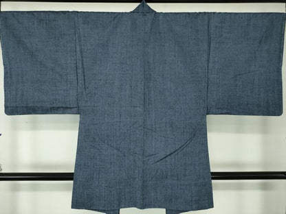 平和屋着物●男性 紬 アンサンブル 長羽織 霞文 正絹 逸品 未使用 DABA1502ps