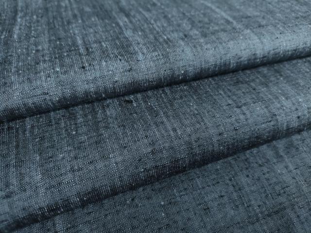 平和屋着物○男性 紬 アンサンブル 長羽織 霞文 正絹 逸品 未使用