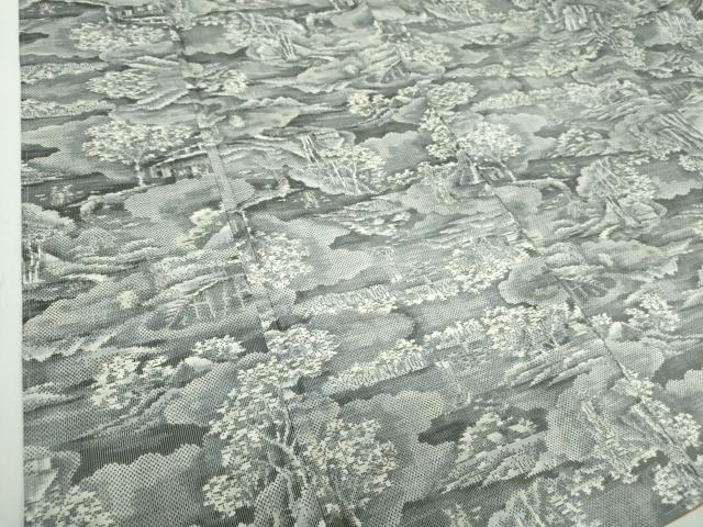 平和屋着物○都喜ヱ門 本場大島紬 白大島 7マルキ 総絣