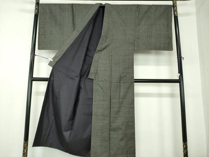 平和屋着物●男性　本場大島紬　アンサンブル　キングサイズ　長羽織　100亀甲　総詰め　正絹　逸品　未使用　DABA1520ps