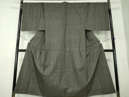 平和屋着物●男性　本場大島紬　アンサンブル　キングサイズ　長羽織　100亀甲　総詰め　正絹　逸品　未使用　DABA1520ps