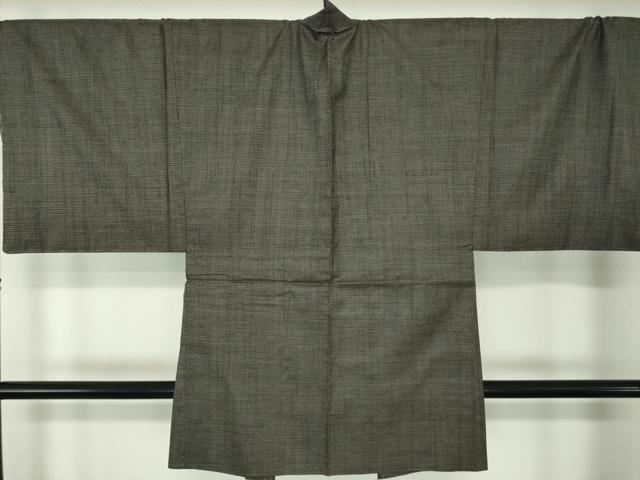 平和屋着物●男性　本場大島紬　アンサンブル　キングサイズ　長羽織　100亀甲　総詰め　正絹　逸品　未使用　DABA1520ps