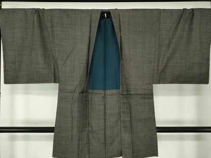 平和屋着物●男性　本場大島紬　アンサンブル　キングサイズ　長羽織　100亀甲　総詰め　正絹　逸品　未使用　DABA1520ps