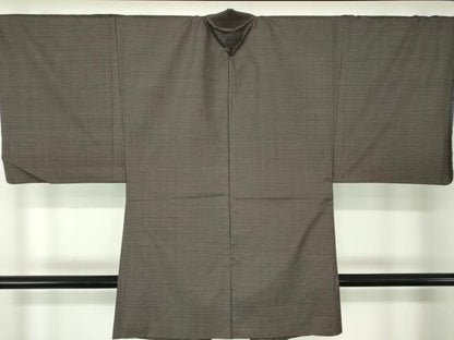 平和屋着物●男性　本場大島紬　アンサンブル　長羽織　亀甲柄　正絹　逸品　DABA1521ps