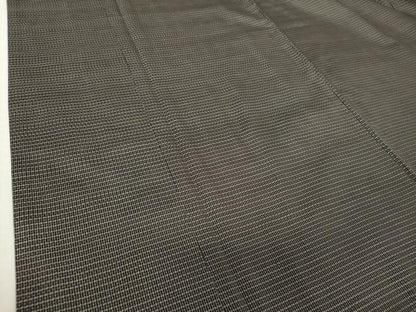 平和屋着物●男性　本場大島紬　アンサンブル　長羽織　亀甲柄　正絹　逸品　DABA1521ps