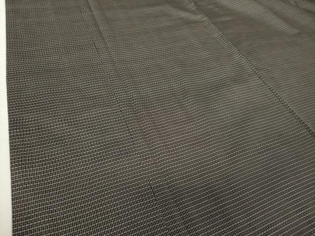 平和屋着物●男性　本場大島紬　アンサンブル　長羽織　亀甲柄　正絹　逸品　DABA1521ps