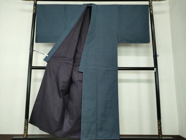 平和屋着物●男性　本場大島紬　アンサンブル　長羽織　100亀甲　総詰め　正絹　逸品　未使用　DABA1522ps