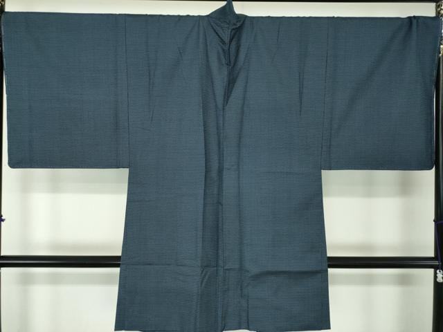 平和屋着物●男性　本場大島紬　アンサンブル　長羽織　100亀甲　総詰め　正絹　逸品　未使用　DABA1522ps