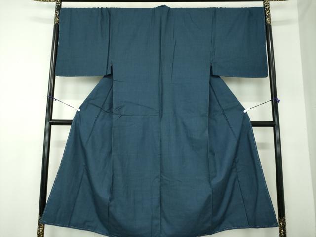 平和屋着物●男性　紬　アンサンブル・長襦袢(無双仕立て)セット　キングサイズ　長羽織　120亀甲　総詰　正絹　逸品　未使用　DABA1523ps