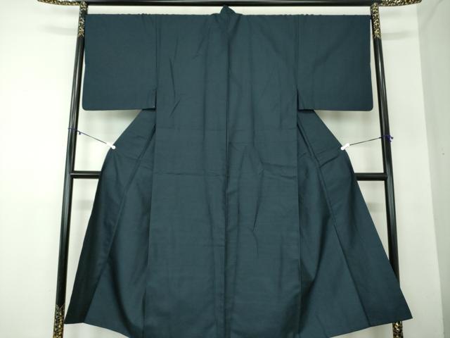 平和屋着物●男性　紬　アンサンブル・長襦袢(無双仕立て)セット　長羽織　100亀甲　総詰め　正絹　逸品　DABA1524ps 平和屋着物○男性 紬 アンサンブル・長襦袢(無双仕立て)セット 長羽織