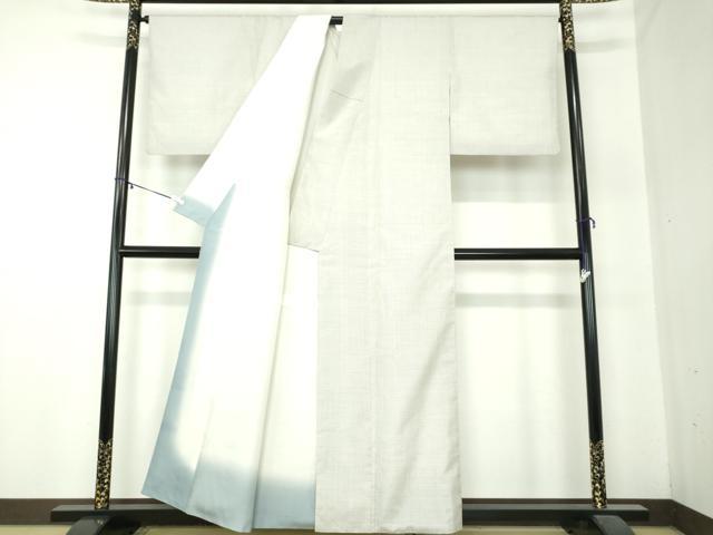 平和屋着物●本場大島紬　白大島　アンサンブル　100亀甲　総詰め　正絹　逸品　DABA1526ps