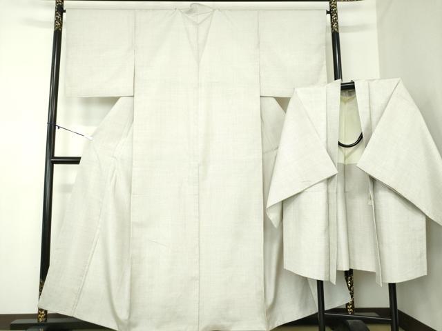 平和屋着物●本場大島紬　白大島　アンサンブル　100亀甲　総詰め　正絹　逸品　DABA1526ps