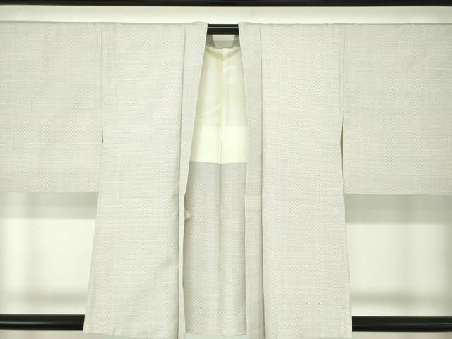 平和屋着物●本場大島紬　白大島　アンサンブル　100亀甲　総詰め　正絹　逸品　DABA1526ps