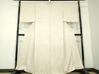 平和屋着物●大変加工の良い総絞り小紋　正絹　逸品　未使用　DABA1528ps
