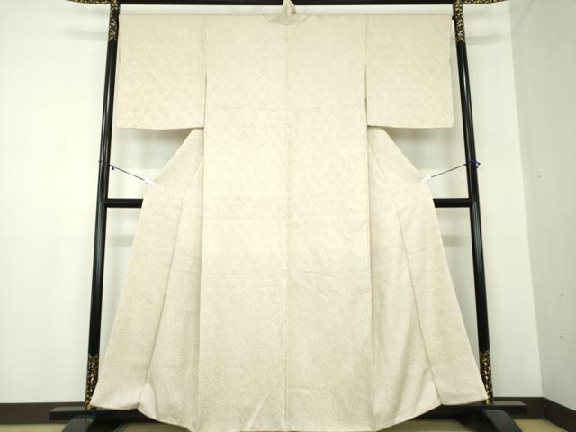 平和屋着物●大変加工の良い総絞り小紋　正絹　逸品　未使用　DABA1528ps
