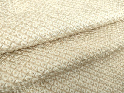 平和屋着物●大変加工の良い総絞り小紋　正絹　逸品　未使用　DABA1528ps