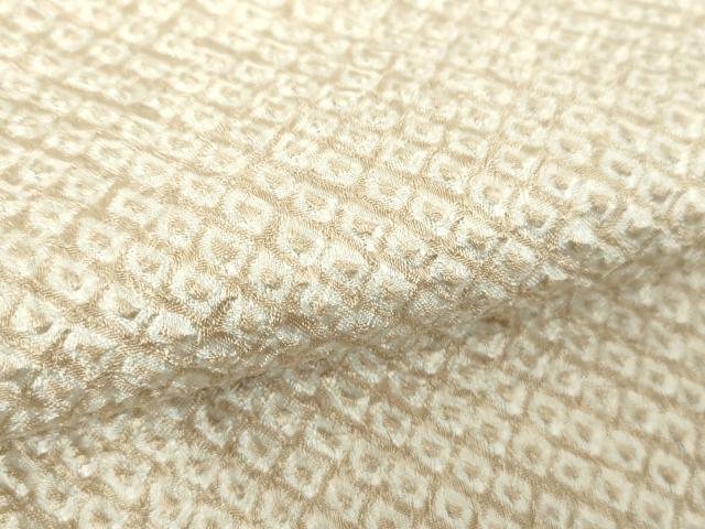 平和屋着物●大変加工の良い総絞り小紋　正絹　逸品　未使用　DABA1528ps