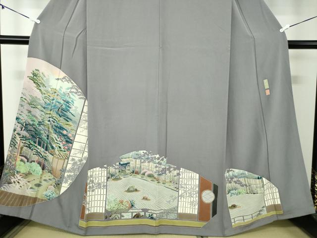 平和屋着物○本加賀友禅作家 西尾翠峰 色留袖 東福寺 正絹 逸品