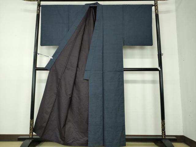 平和屋着物○男性 本場大島紬 アンサンブル・長襦袢(袷)セット 長羽織