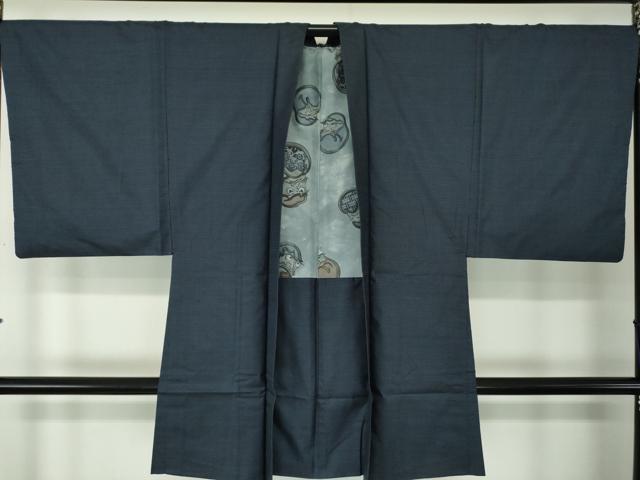 平和屋着物○男性 本場大島紬 アンサンブル・長襦袢(袷)セット 長羽織