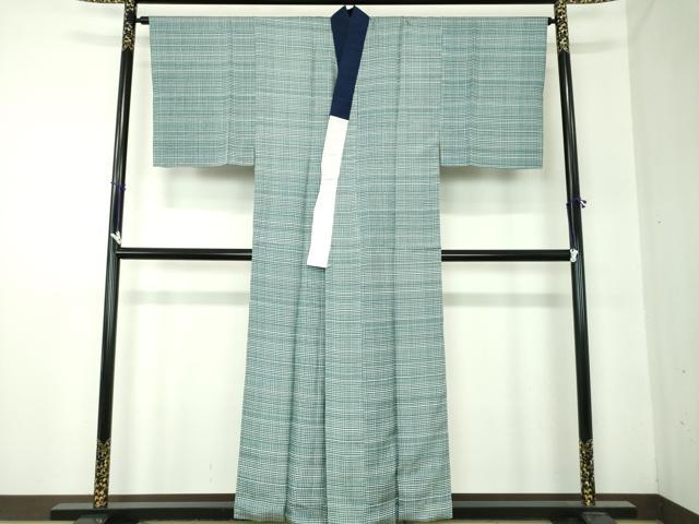 平和屋着物●男性　本場大島紬　アンサンブル・長襦袢(袷)セット　キングサイズ　長羽織　100亀甲　総詰め　正絹　逸品　DABA1505ps 平和屋着物○男性 本場大島紬 アンサンブル・長襦袢(袷)セット 長羽織