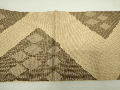 平和屋着物●つけ帯　菱文　金糸　正絹　逸品　DABA1629ps
